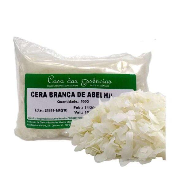 Cera de Abelha Branca (Flocos) USP - 100g