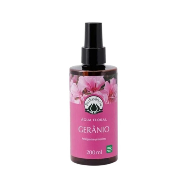 Água Floral de Gerânio 200ml (Bioessência)