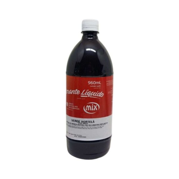 CORANTE VERDE HORTELÃ ALIMENTÍCIO 960ML