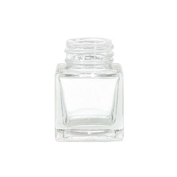 Vidro Cubo 30ml sem tampa (B28mm)- unidade