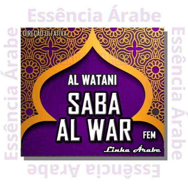 ESSÊNCIA AL WATANI - SABA AL WAR (LINHA ARABE) - 100ML