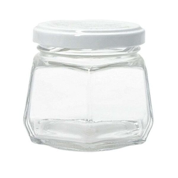 Pote Vidro sextavado170ml sem tampa (B63mm) - Unidade - Imagem 2