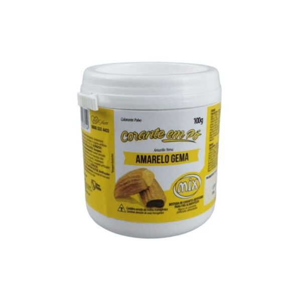 CORANTE AMARELO GEMA ALIMENTÍCIO 100G