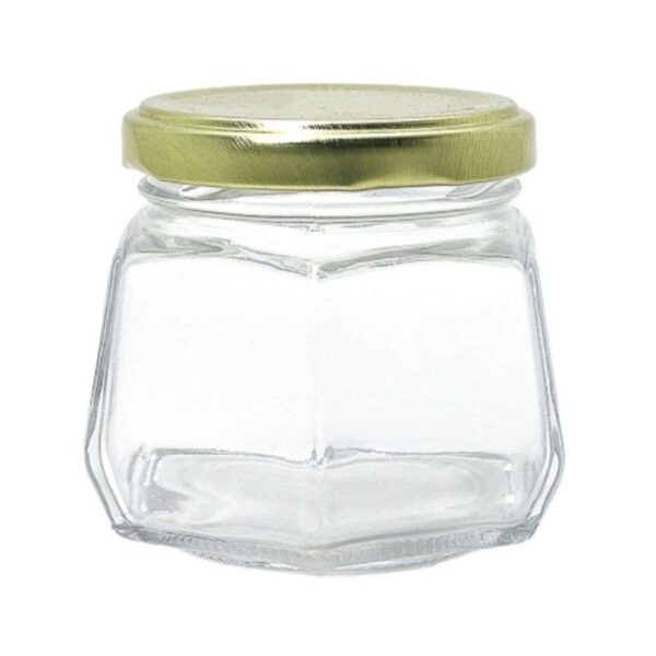 Pote Vidro sextavado170ml sem tampa (B63mm) - Unidade - Imagem 3