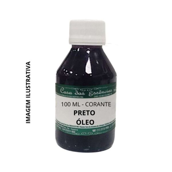 Corante Preto Óleo - 100ML