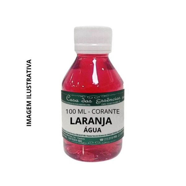 Corante laranja água 100ml