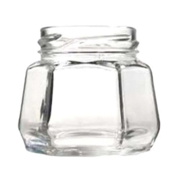 Pote Vidro sextavado170ml sem tampa (B63mm) - Unidade