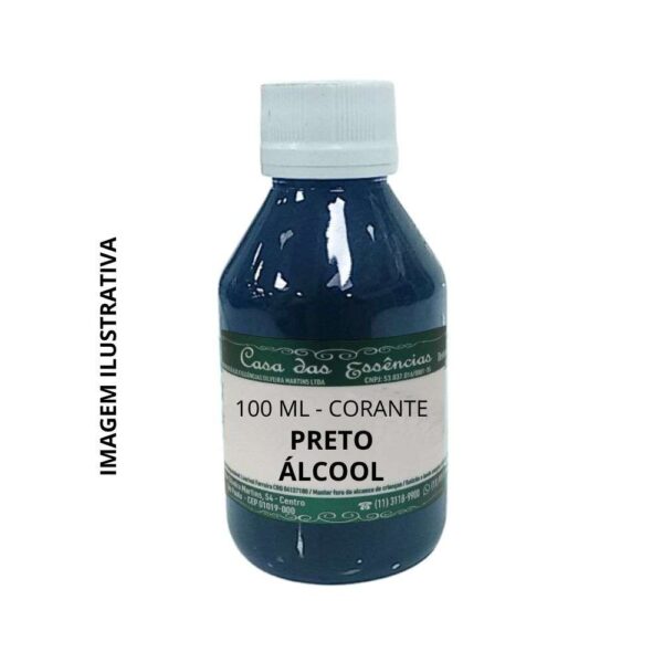 Corante Preto Álcool - 100ML