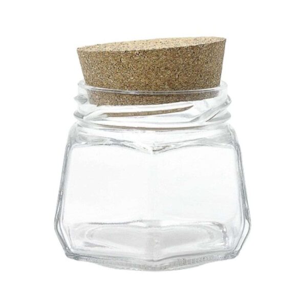 Pote Vidro sextavado170ml sem tampa (B63mm) - Unidade - Imagem 4