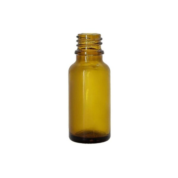 Vidro Âmbar 20ml sem tampa (B18mm)- unidade