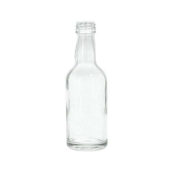 Vidro Garrafa 50ml sem tampa (B18mm) - unidade