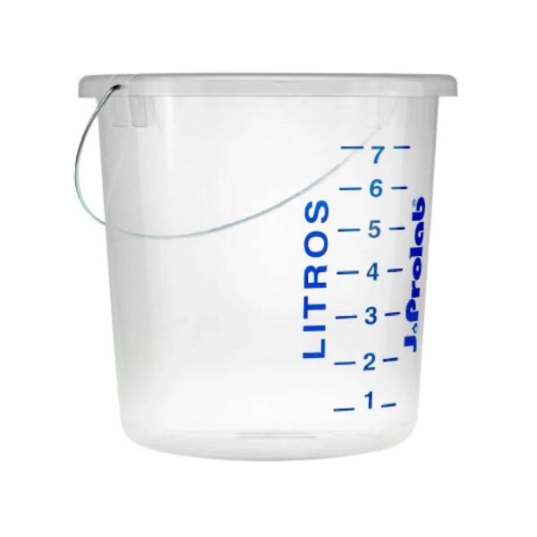 BALDE 09 LITROS TRANSPARENTE PP GRADUADO