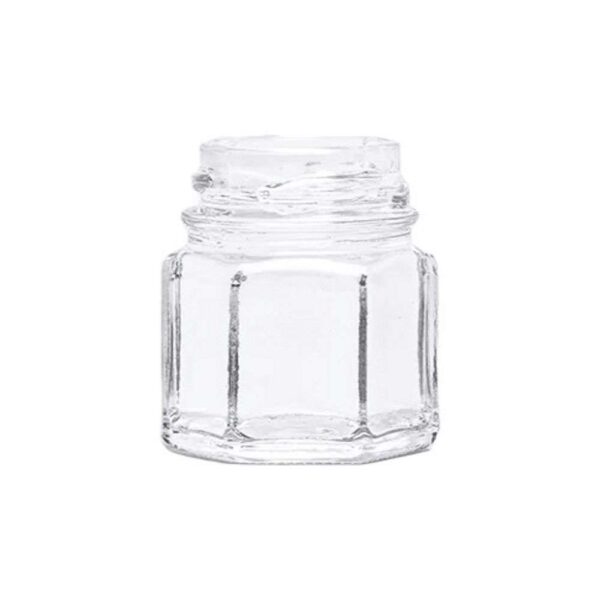 Pote 40ml Sextavado (B24mm) vidro  Sem Tampa