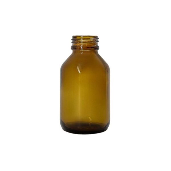 Vidro Âmbar 100ml sem tampa (B24mm) - Unidade