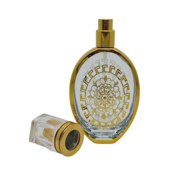 Vidro Árabe Oval Imp. 50ml (Com Válvula e Capa) - unid. - Imagem 3