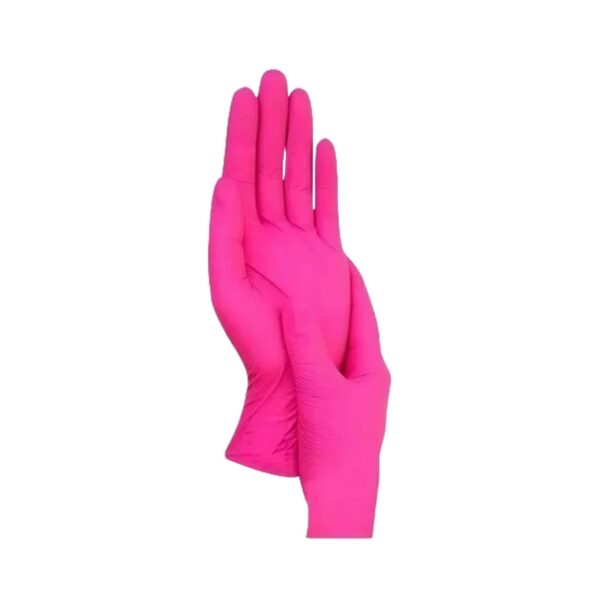 LUVA NITRÍLICA PINK (SUPERMAX) PP - 100UN
