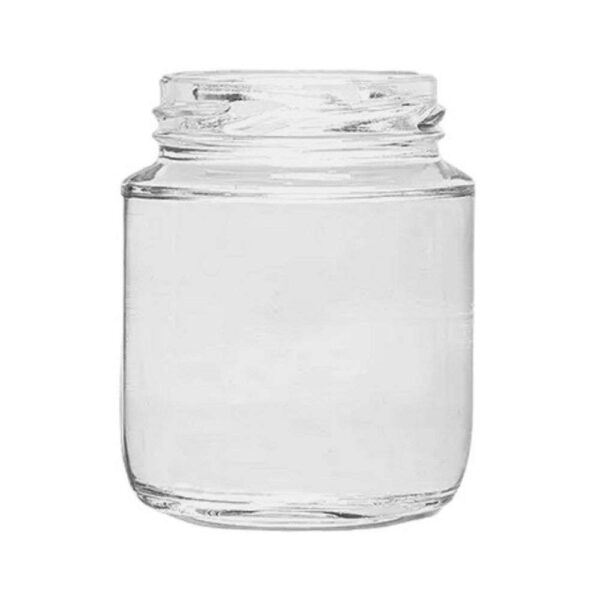 Pote Vidro Bujão 200ml sem tampa (B63mm)- unidade