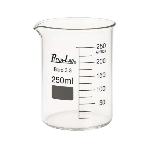 BECKER DE VIDRO 250ML GRADUADO