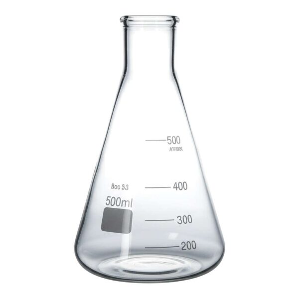ERLENMEYER 500ML DE VIDRO
