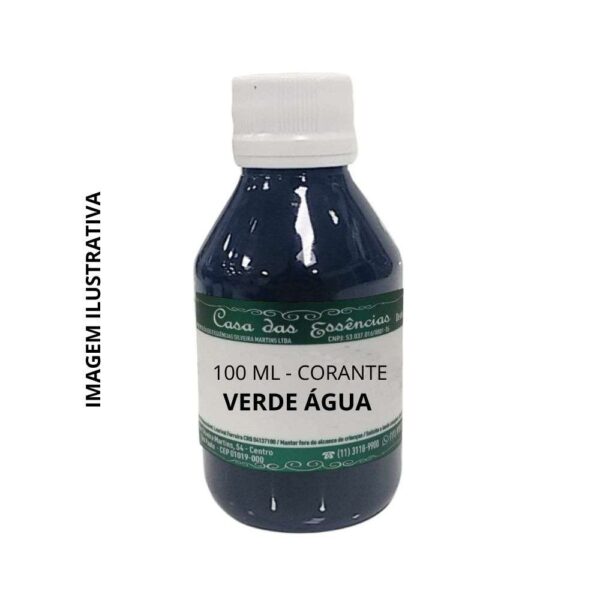 Corante verde água 100ml