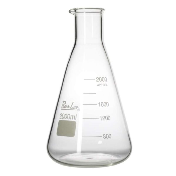 ERLENMEYER 2000ML DE VIDRO