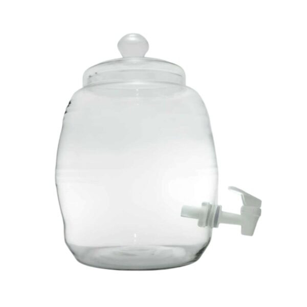 BARRIL VIDRO C/TAMPA (TORNEIRA PLASTICA) 10 LITROS