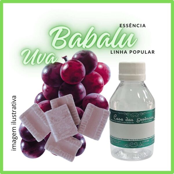 ESSÊNCIA BABALU UVA (LINHA POPULAR) - 100ML