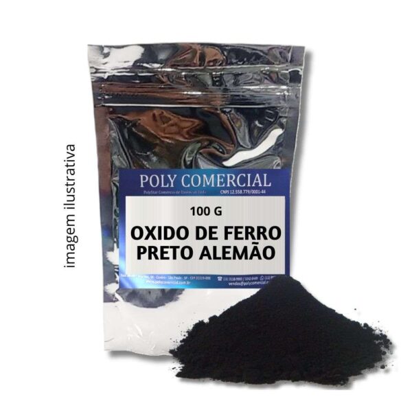 ÓXIDO DE FERRO PRETO ALEMÃO - 100G