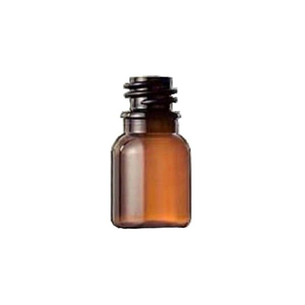 FRASCO PET 10ML ÂMBAR - 100 UN (B18MM)