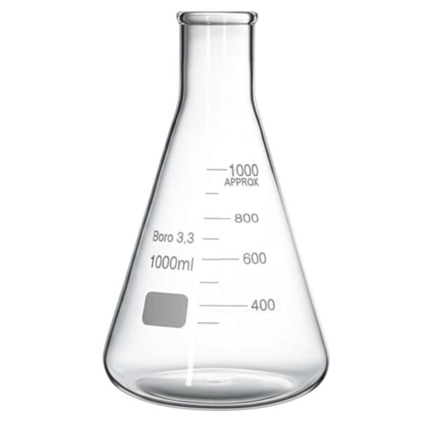 ERLENMEYER 1000ML DE VIDRO