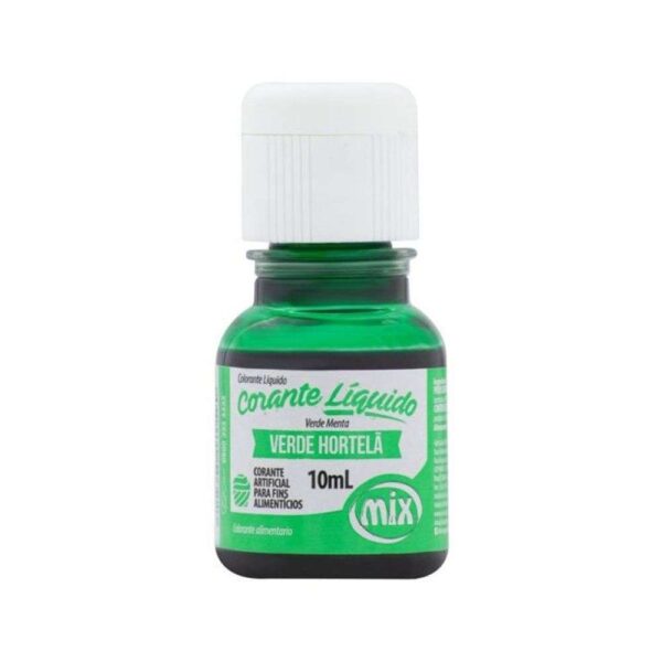 CORANTE VERDE HORTELÃ  ALIMENTÍCIO 10ML