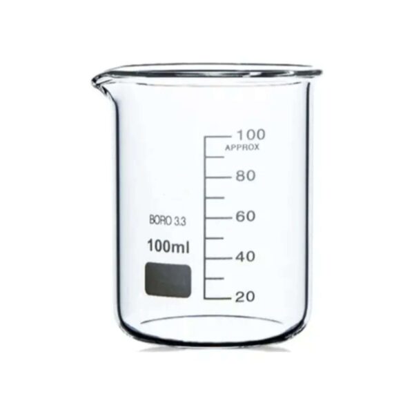 BECKER DE VIDRO 100 ML GRADUADO