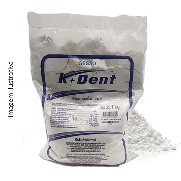 GESSO EM PO BRANCO (KDENT) - 2KG
