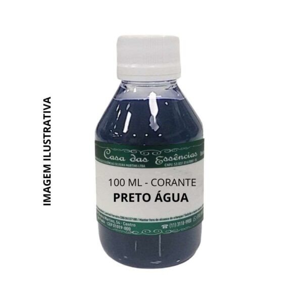 Corante preto água 100ml