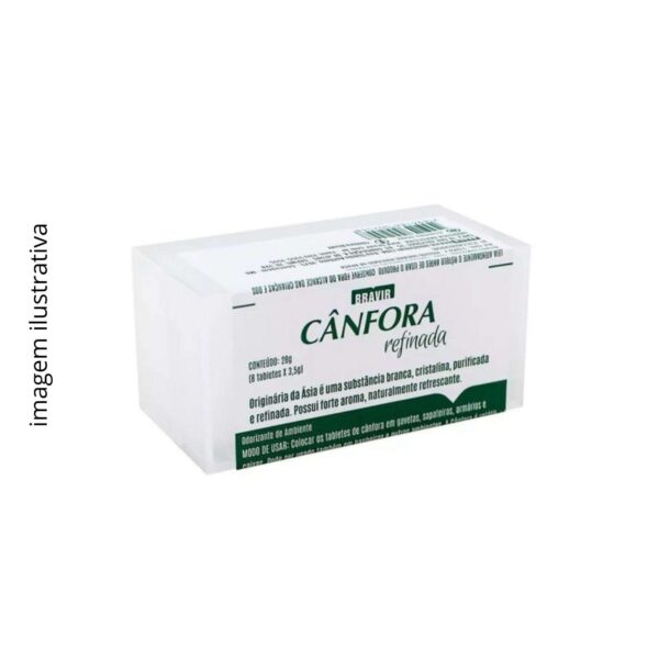 CÂNFORA SINTÉTICA TABLETE - 8 UNIDADES