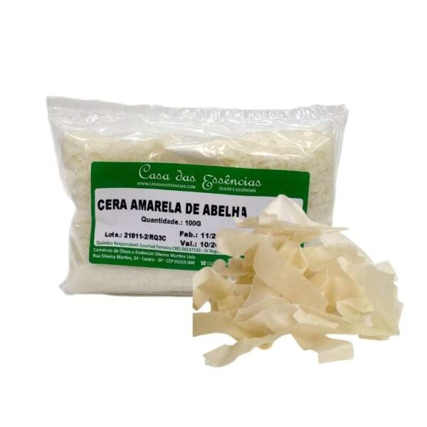 Cera de Abelha Amarela (Flocos) USP -  100g