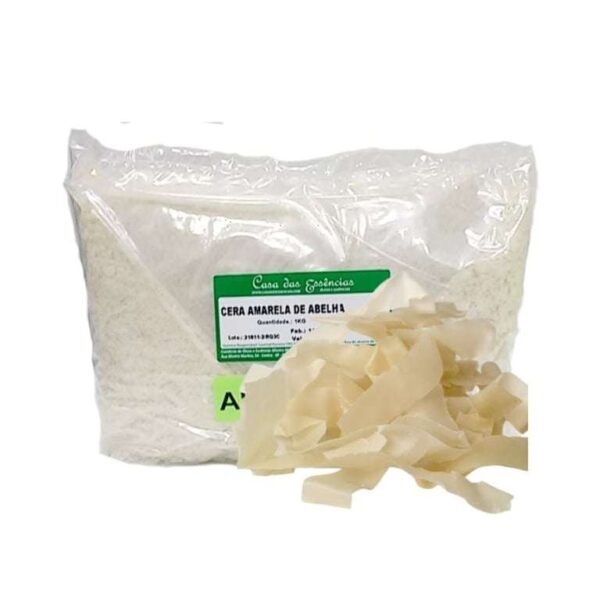 Cera de Abelha Amarela (Flocos) USP -  100g