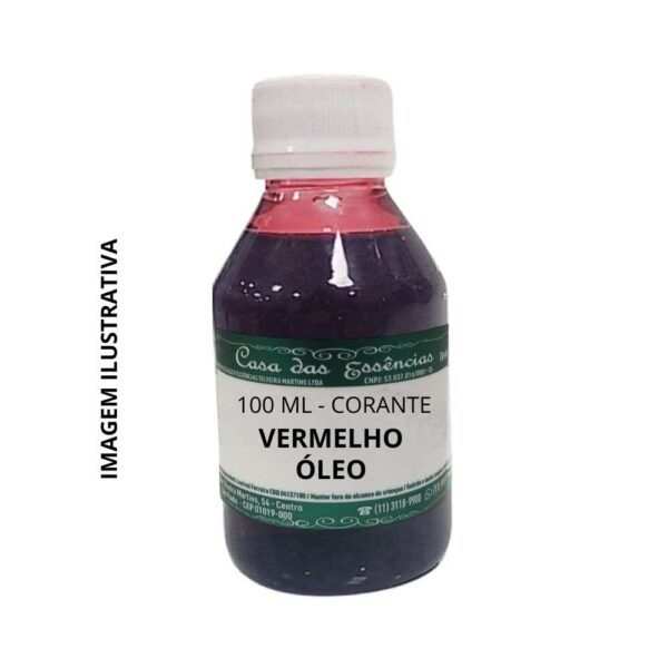 Corante Vermelho Óleo - 100ML