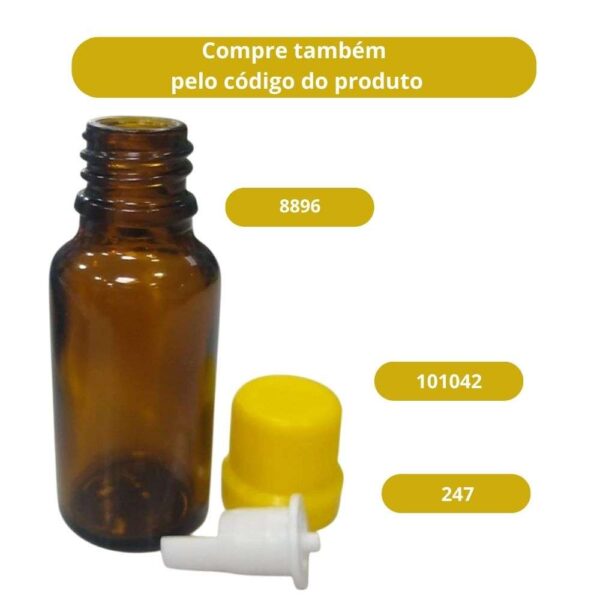 VIDRO ÂMBAR 30ML (ALTO) (B18MM) - Imagem 2