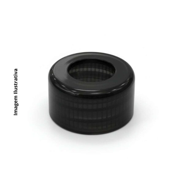 TAMPA 24MM C/ FURO (PRETA) - UN