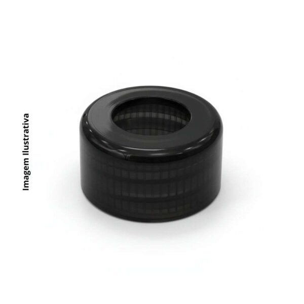 TAMPA 20MM C/ FURO (PRETA) - UN