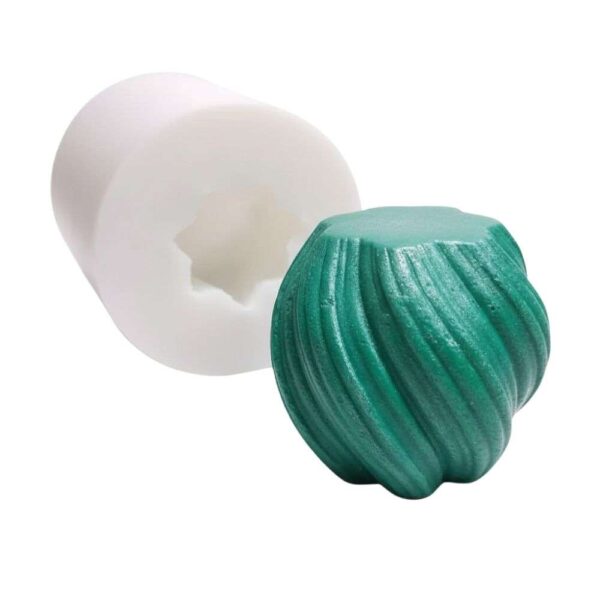 Molde de Silicone S-1503 Bola Rattan P - Imagem 2