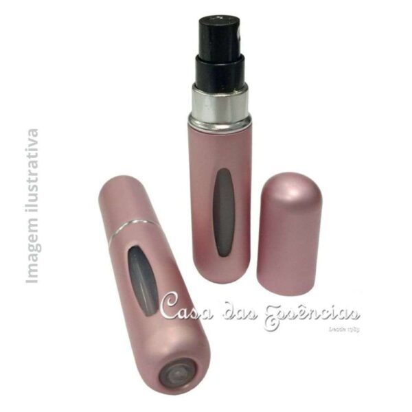 PORTA PERFUME ATOMIZADOR 5 ML (ROSA BEBE)