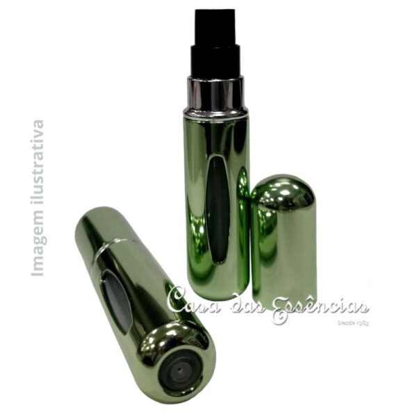 PORTA PERFUME ATOMIZADOR 5 ML (VERDE) - UN