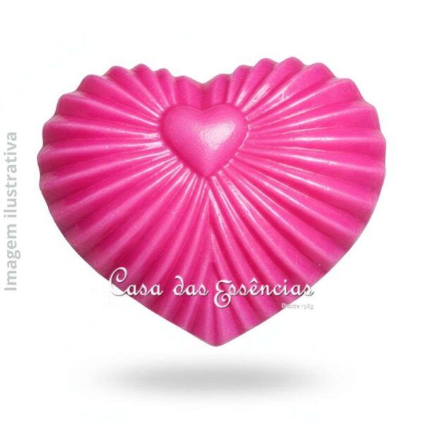 Molde de silicone S-1416 CORAÇÃO LUZ