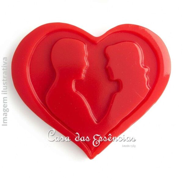 Molde de silicone S-1080 CORAÇÃO CASAL