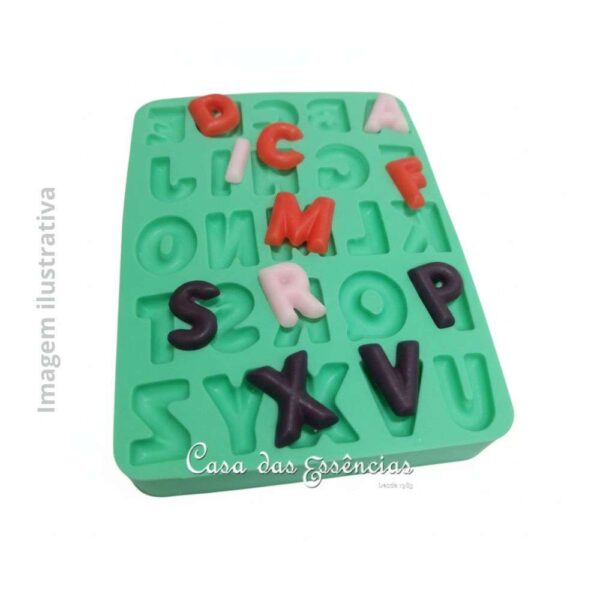 Molde de Silicone SB-452 ALFABETO MOD. 08