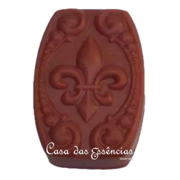 Molde de Silicone S-812 SEMI OVAL FLOR DE LíS