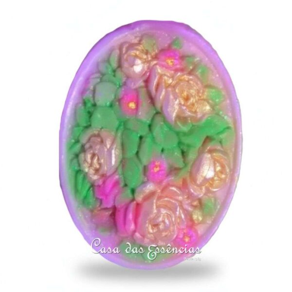Molde de Silicone S-550 OVAL PROVENCE ROSAS