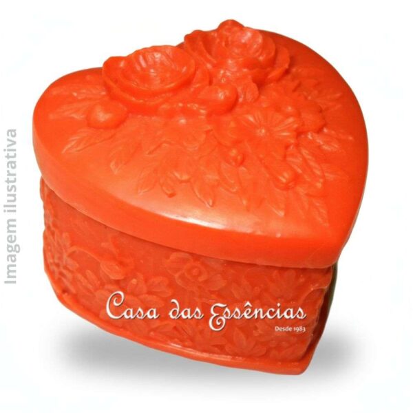 Molde de Silicone S-093 CORAÇÃO DECORADO
